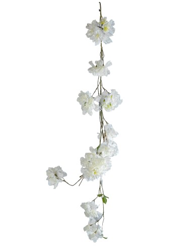 GHIRLANDA 270028410 FIORI DI PESCO BIANCO 100CM su Shop in Casa