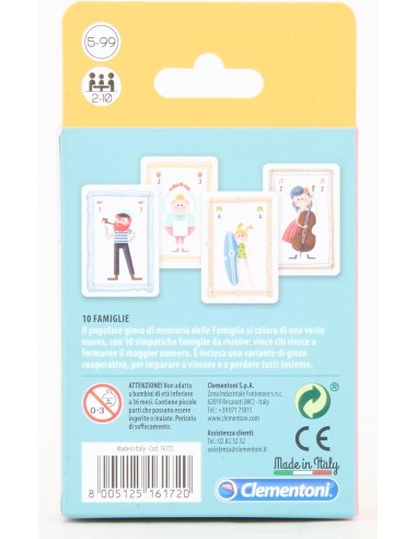 GIOCO CARTE 10 FAMIGLIE CLEMENTONI su Shop in Casa