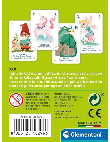 GIOCO CARTE CUCÙ CLEMENTONI su Shop in Casa