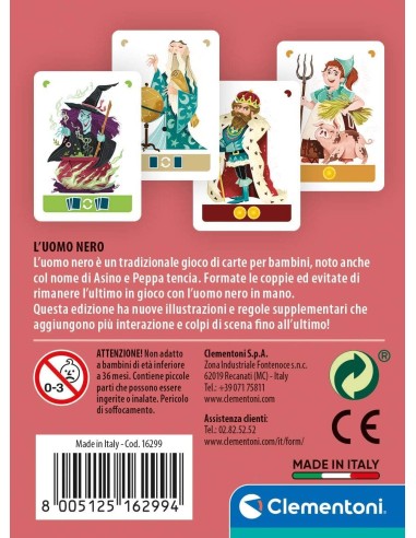 GIOCO CARTE UOMO NERO CLEMENTONI su Shop in Casa