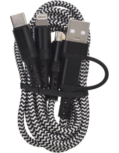 M - FOTO - ACCESSORI - BATTERIE: vendita online Tekmee Cavo da 1 metro USB TYPE C a 4 uscite rivestito in Nylon, compatibile ...