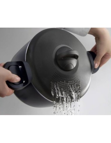 PENTOLE - COPERCHI ALLUMINIO: vendita online Pentola Scolapasta Scoli' 22 cm Accademia Mugnano Fuoco & Idee con Coperchio For...