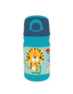 "Bottiglia Tiger Fisher-Price 350 ML - Borraccia per Bambini con Cannuccia, Design Allegro e PVC Durevole | Shop in Casa"