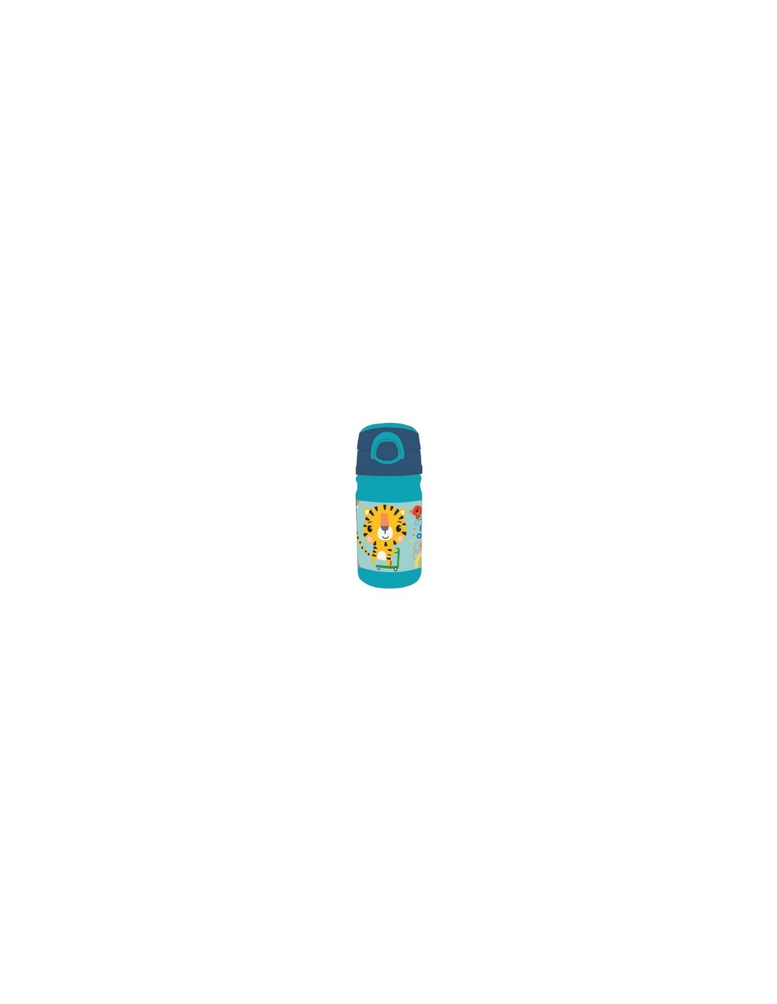 "Bottiglia Tiger Fisher-Price 350 ML - Borraccia per Bambini con Cannuccia, Design Allegro e PVC Durevole | Shop in Casa"