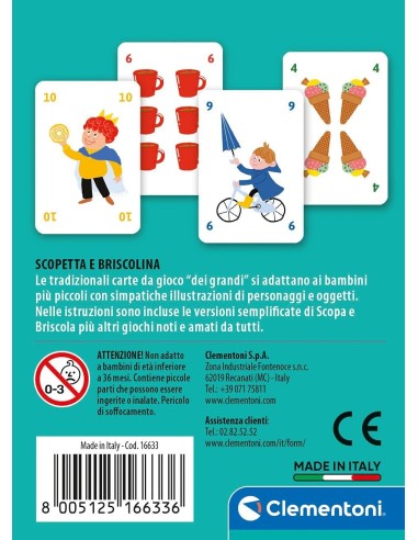 GIOCO DI CARTE SCOPETTA E BRISCOLINA PER BAMBINI CLEMENTONI su Shop...