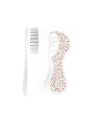 ACCESSORI: vendita online SET SPAZZOLA/PETTINE FIORI ROSA in offerta