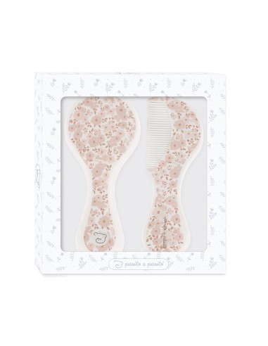 ACCESSORI: vendita online SET SPAZZOLA/PETTINE FIORI ROSA in offerta