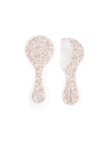 ACCESSORI: vendita online SET SPAZZOLA/PETTINE FIORI ROSA in offerta