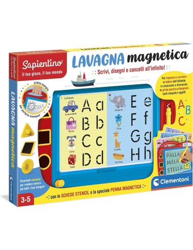 SAPIENTINO LAVAGNA MAGNETICA CLEMENTONI GIOCO EDUCATIVO PER BAMBINI...