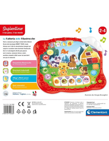 Clementoni - Sapientino La Fattoria delle Filastrocche, Gioco Educa...