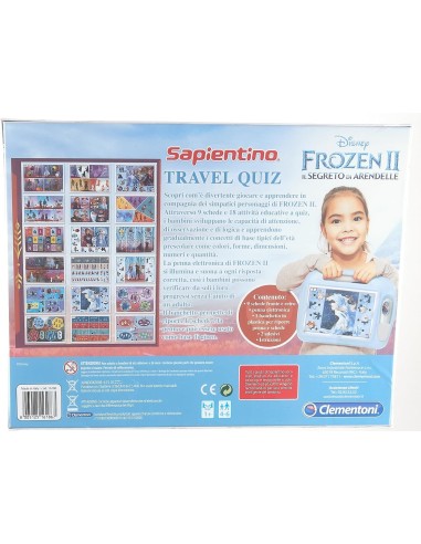 SAPIENTINO CLEMENTONI FROZEN2 TRAVEL QUIZ GIOCO EDUCATIVO PER BAMBI...