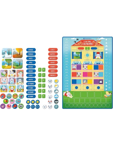 SAPIENTINO CLEMENTONI ORGANIZER MAGNETICO GIOCO EDUCATIVO PER BAMBI...