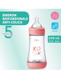 BIBERON - CIUCCETTI - TETTARELLE: vendita online Chicco PERFECT 5 Biberon Anticolica 240 ml - Flusso Regolabile con Tettarell... 2