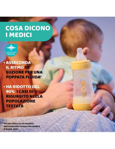 BIBERON - CIUCCETTI - TETTARELLE: vendita online Chicco PERFECT 5 Biberon Anticolica 300 ml - Flusso Medio, Tettarella in Mor...