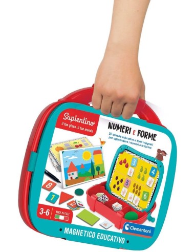 SAPIENTINO CLEMENTONI VALIGETTA NUMERI E FORME GIOCO EDUCATIVO PER ...