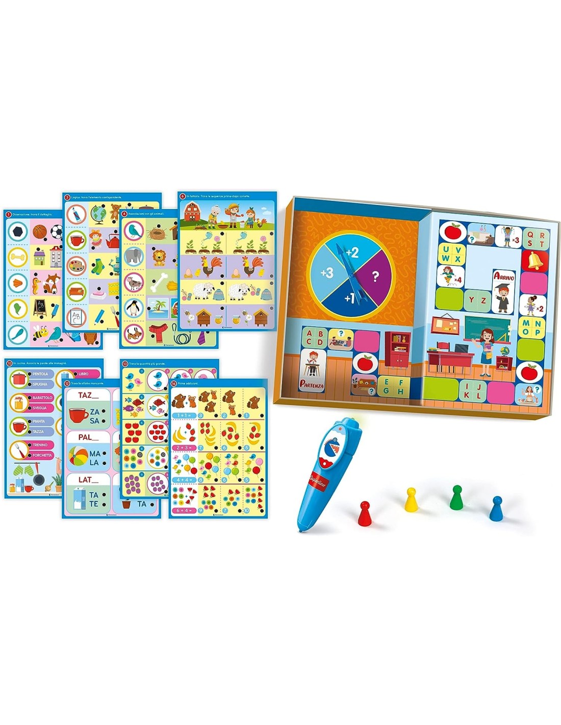SAPIENTINO CLEMENTONI INFANZIA 2 PENNA INTERATTIVA GIOCO EDUCATIVO ...