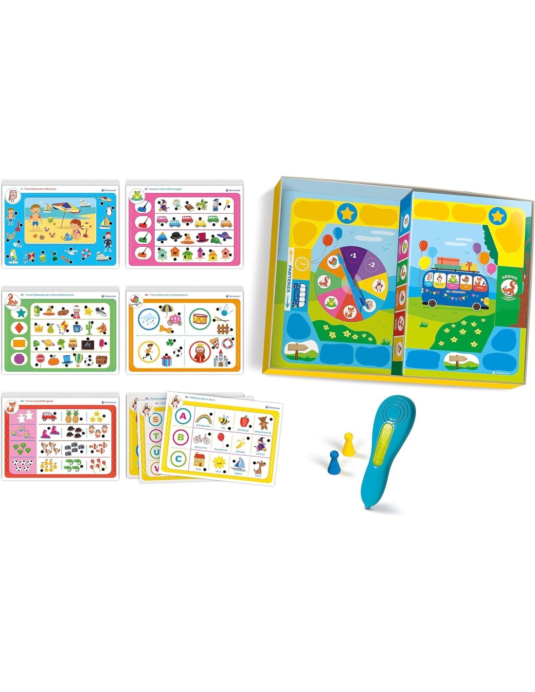 SAPIENTINO CLEMENTONI PENNA INTERATTIVA 1000 QUIZ GIOCO EDUCATIVO P...