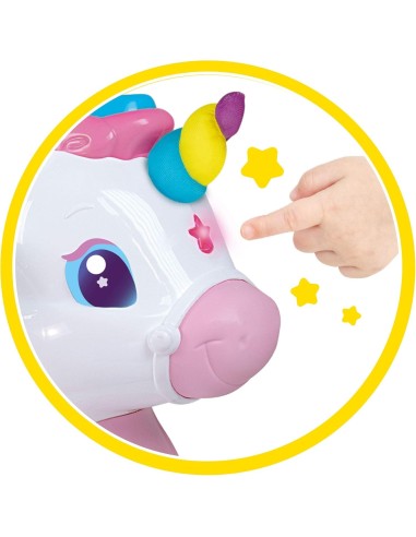 BABY CLEMENTONI NUVOLA DOLCE UNICORNO CAVALCABILE GIOCO PER BAMBINI...