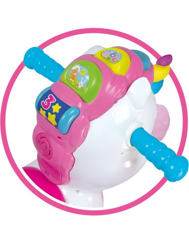 BABY CLEMENTONI NUVOLA DOLCE UNICORNO CAVALCABILE GIOCO PER BAMBINI...