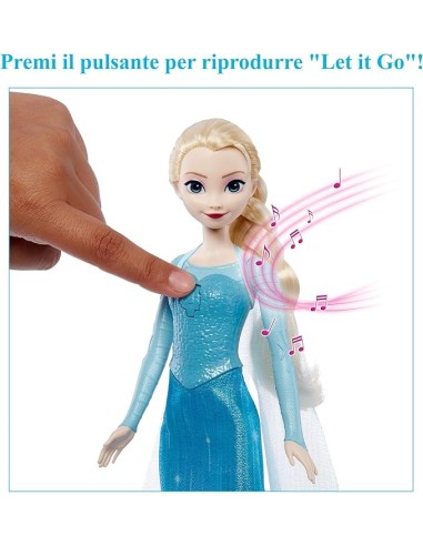 Frozen bambola ELSA con look elegante canta All'alba sorgerò 3+ su ...