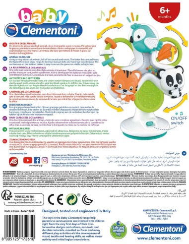 BABY CLEMENTONI ROUND&ROUND ANIMALS GIOCO EDUCATIVO PER BAMBINI su ...