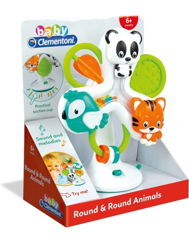 BABY CLEMENTONI ROUND&ROUND ANIMALS GIOCO EDUCATIVO PER BAMBINI su ...