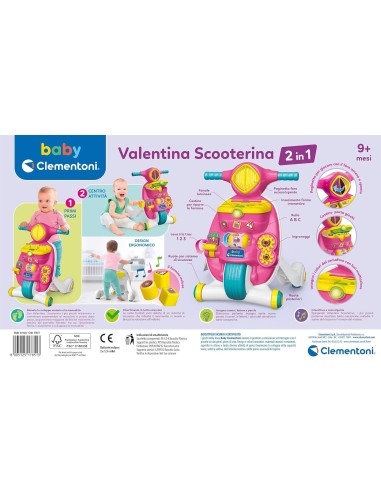 BABY CLEMENTONI VALENTINA SCOOTERINA GIOCO 2 IN 1 GIOCO EDUCATIVO P...