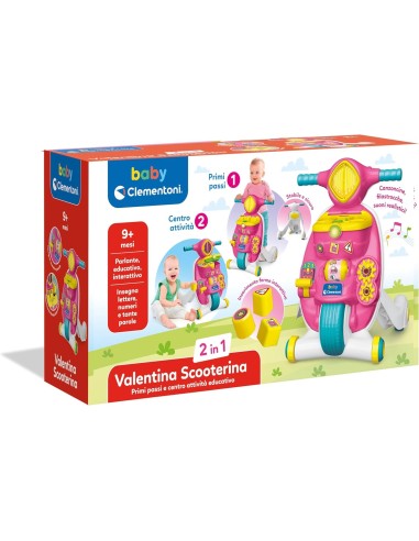 BABY CLEMENTONI VALENTINA SCOOTERINA GIOCO 2 IN 1 GIOCO EDUCATIVO P...