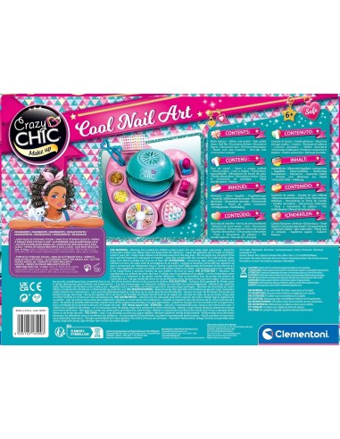 Clementoni Crazy Chic Cool Nails Set per Decorare Unghie con Macchi...