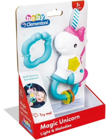 Clementoni Sonaglino Interattivo Unicorno - Gioco Multicolore con L...