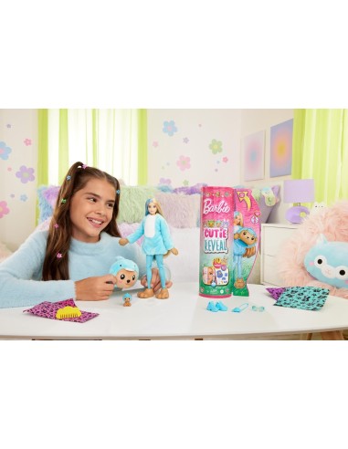 GIOCATTOLO PUBBLICIZZATO: vendita online BARBIE Bambola con Costume di Peluche da Orsacchiotto Delfino e 10 Accessori a Sorpr...