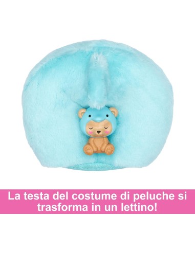 GIOCATTOLO PUBBLICIZZATO: vendita online BARBIE Bambola con Costume di Peluche da Orsacchiotto Delfino e 10 Accessori a Sorpr...