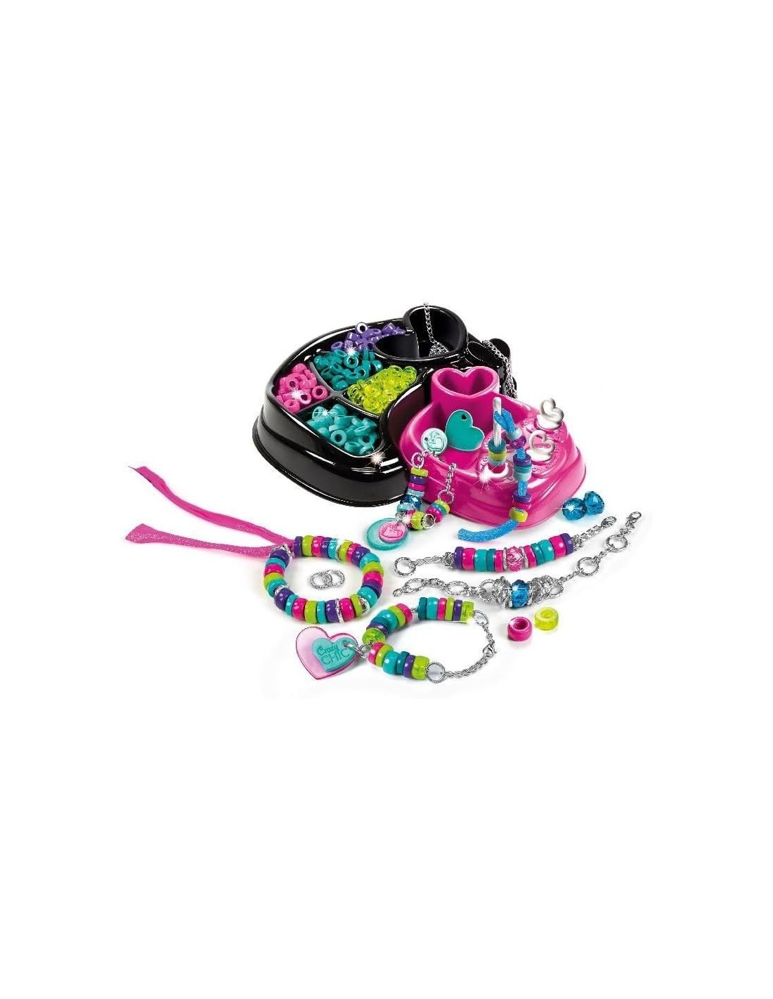 Clementoni Crazy Chic - Kit Bracciali Multicolor, Gioielli Fai da T...