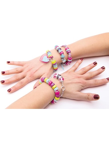 Clementoni Crazy Chic - Kit Bracciali Multicolor, Gioielli Fai da T...