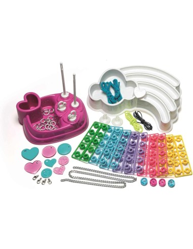 Clementoni Crazy Chic - Kit Bracciali Multicolor, Gioielli Fai da T...