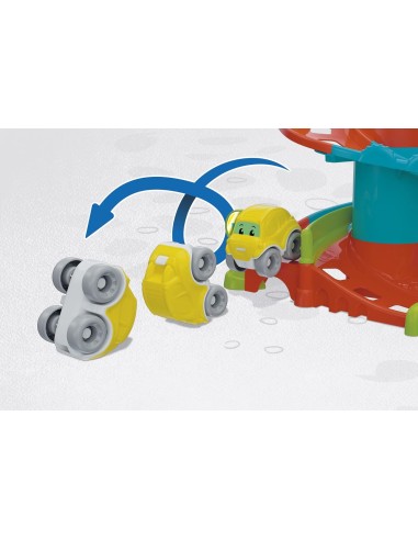 Clementoni - Fun Garage Baby Track Set di Gioco, Garage Interattivo...
