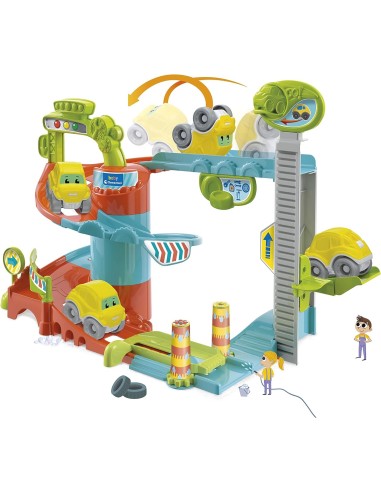 Clementoni - Fun Garage Baby Track Set di Gioco, Garage Interattivo...