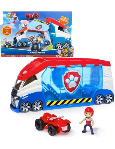 PAW Patroller Trasformabile con Lanciatore, Luci e Suoni - Include ...