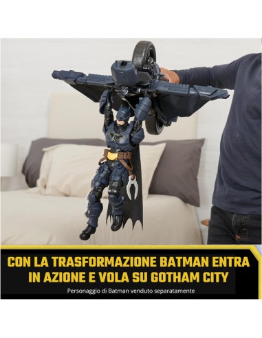 Batcycle 2 in 1 Batman Adventures - Veicolo Trasformabile per Actio...