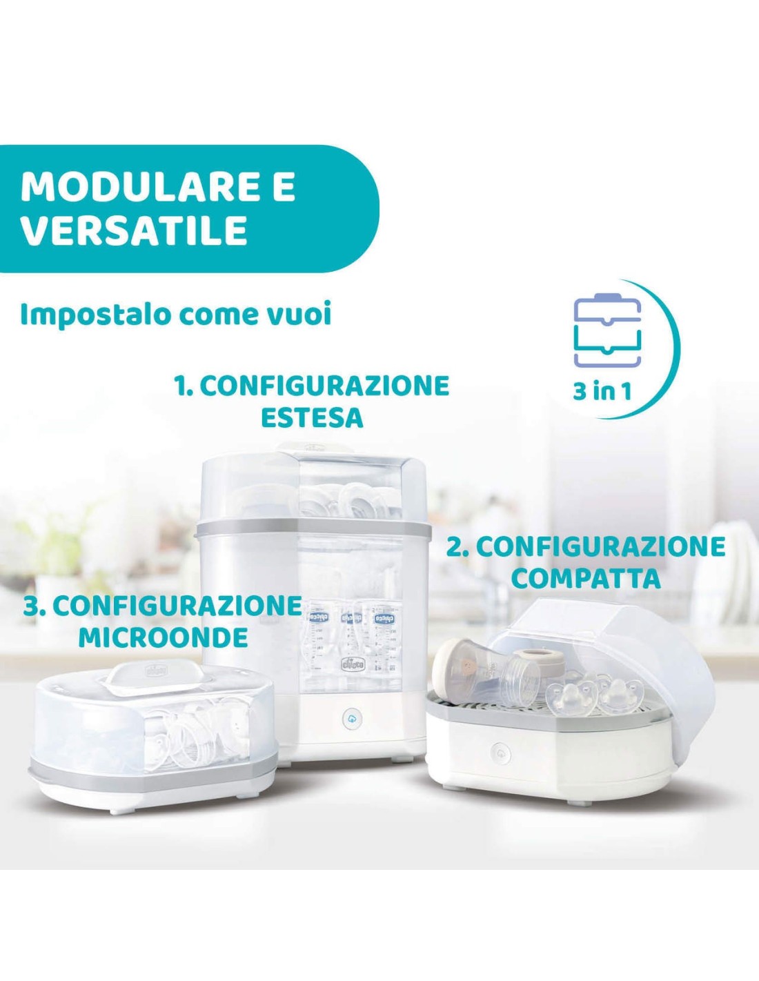 STERILIZZATORI: vendita online CHICCO STERILIZZATORE MODULARE in offerta