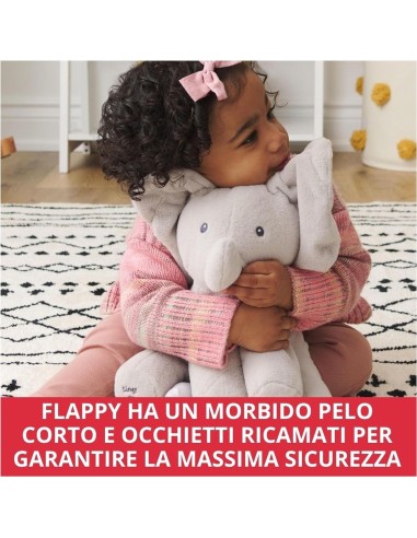 GUND Flappy Elefantino Interattivo Peluche Canta e Parla in Italian...