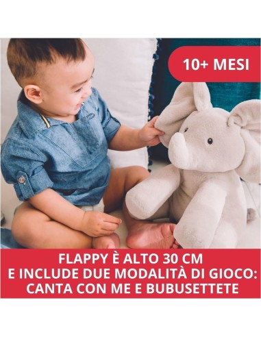 GUND Flappy Elefantino Interattivo Peluche Canta e Parla in Italian...