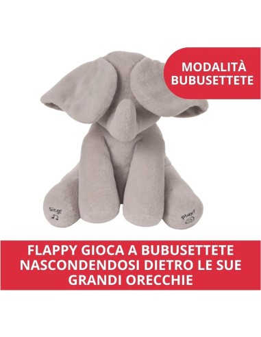 GUND Flappy Elefantino Interattivo Peluche Canta e Parla in Italian...