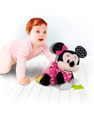 Clementoni - Disney Baby Minnie Gattona con Me, Primi Passi Interat...