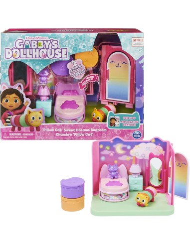 Gabby's Dollhouse - La Camera da Letto di Cuscigatta - Mini Playset...