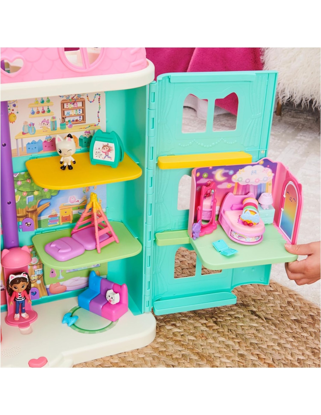 Gabby's Dollhouse - La Camera da Letto di Cuscigatta - Mini Playset...