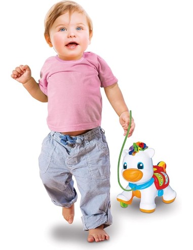 Clementoni Baby Pony Trainabile Sempre con Me, Gioco Interattivo pe...