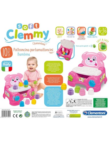 Clementoni Poltroncina Porta Mattoncini Cagnolina - Poltroncina Int...