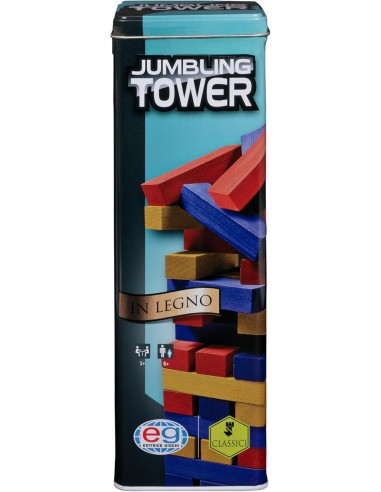 Editrice Giochi, Torre in Equilibrio Colorata da 48 Pezzi - Gioco p...