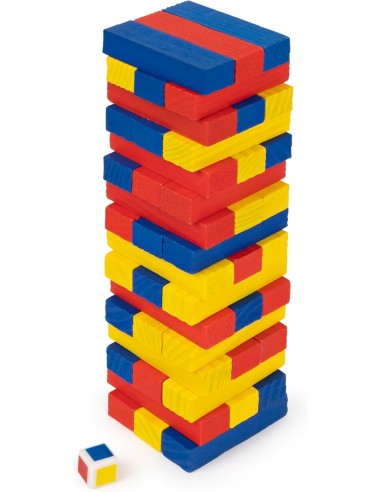Editrice Giochi, Torre in Equilibrio Colorata da 48 Pezzi - Gioco p...